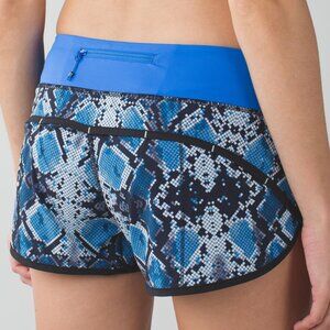 Lululemon Run: Speed Short *4-way Stretch-Sz. 6-Mini Ziggy Snake